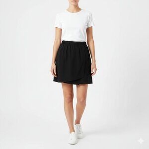 Wilfred Classic Black A-Line Mini Skirt – Size XXS